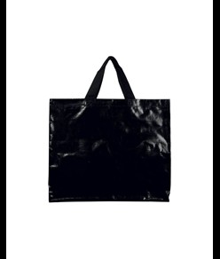 Shopper con soffietto in PP laminato 120 g/m2, manici lunghi a nastro Handle