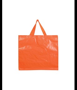 Shopper con soffietto in PP laminato 120 g/m2, manici lunghi a nastro Handle