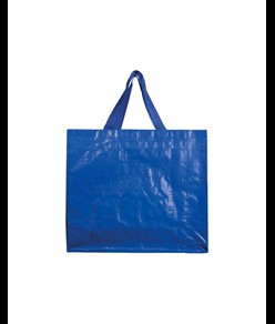 Shopper con soffietto in PP laminato 120 g/m2, manici lunghi a nastro Handle