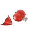 Chiavetta USB 4Gb, in plastica  a forma di cuore. Possibilità di import su richiesta