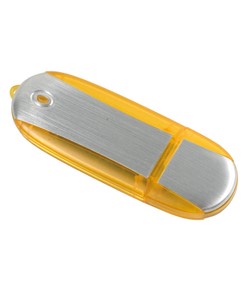 Chiavetta USB 4Gb in ABS color argento e bordi trasparenti colorati Possibilità di import