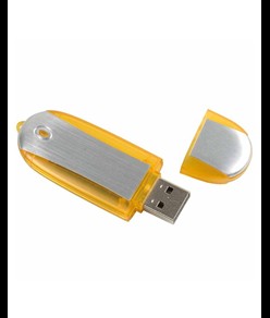Chiavetta USB 4Gb in ABS color argento e bordi trasparenti colorati Possibilità di import