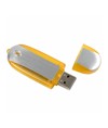 Chiavetta USB 4Gb in ABS color argento e bordi trasparenti colorati Possibilità di import