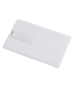 Chiavetta USB 4Gb, a forma di tessera in plastica . Possibilità di import