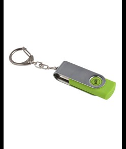 Chiavetta girevole USB 4Gb ABS gommata/Metallo  Possibilità di import su richiesta a parti