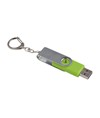 Chiavetta girevole USB 4Gb ABS gommata/Metallo  Possibilità di import su richiesta a parti