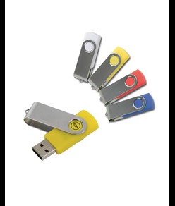 Chiavetta girevole USB 8Gb ABS gommata/Metallo Possibilità di import su richiesta