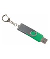 Chiavetta girevole USB 8Gb ABS gommata/Metallo Possibilità di import su richiesta