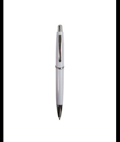 Penna a scatto in plastica ABS, fusto colorato e clip in metallo, refill jumbo