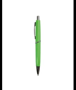 Penna a scatto in plastica ABS, fusto colorato e clip in metallo, refill jumbo