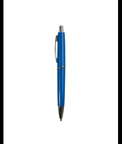 Penna a scatto in plastica ABS, fusto colorato e clip in metallo, refill jumbo