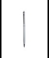 Penna twist con fusto e clip in metallo, con gommino per toch screen in tinta