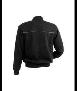 Felpa da uomo a zip intera,con 3 tasche chiusura zip, profilo catarifrangente