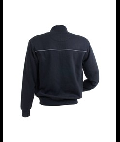 Felpa da uomo a zip intera,con 3 tasche chiusura zip, profilo catarifrangente