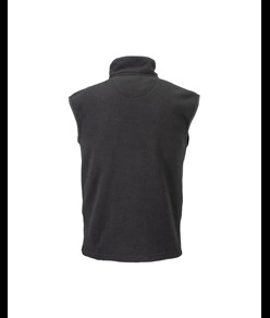 Gilet in polar, zip intera e 2 tasche laterali