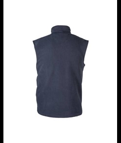 Gilet in polar, zip intera e 2 tasche laterali