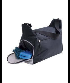 Borsone sport/viaggio in poliestere 600D con tracolla regolabile, 2 scomparti