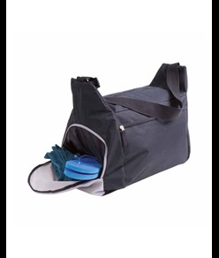 Borsone sport/viaggio in poliestere 600D con tracolla regolabile, 2 scomparti