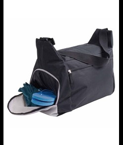 Borsone sport/viaggio in poliestere 600D con tracolla regolabile, 2 scomparti