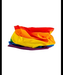 Bandana multiuso arcobaleno tubolare in tessuto elastico