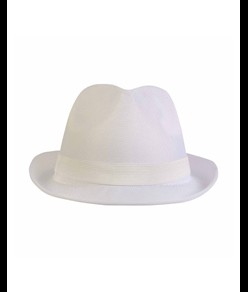 Cappello in poliestere con fascia elastica 2,5 cm applicabile e personalizzabile