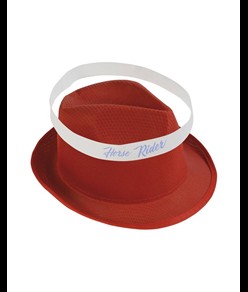 Cappello in poliestere con fascia elastica 2,5 cm applicabile e personalizzabile