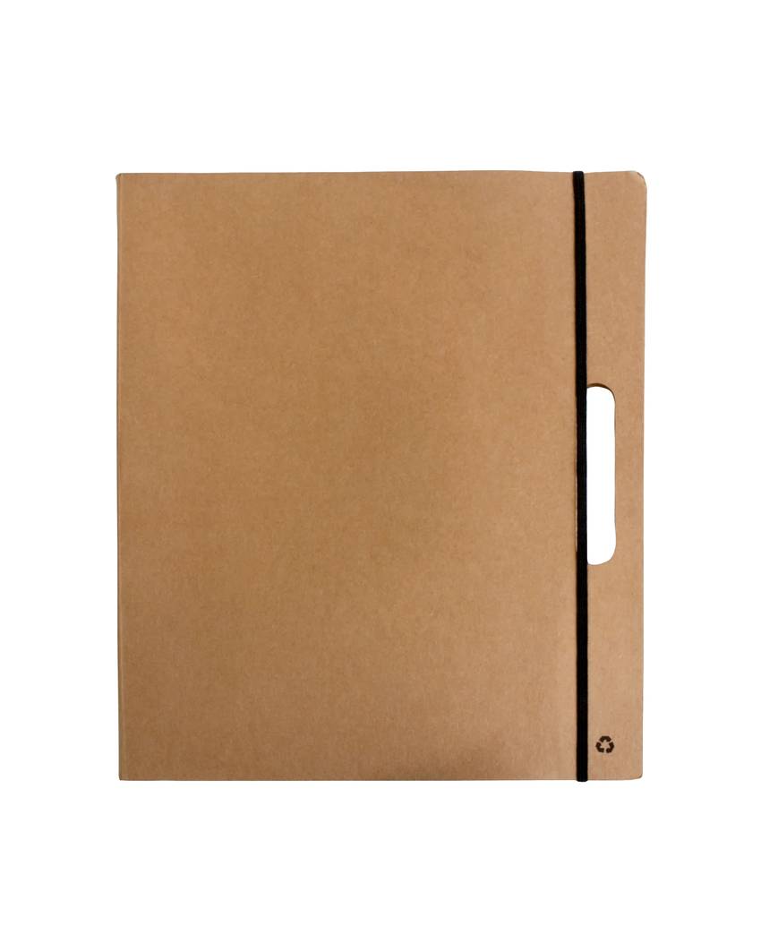 Cartelletta congresso in cartoncino, con post-it e penna (blocco a quadretti incluso)