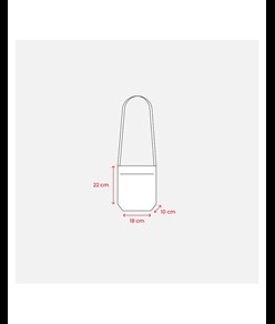 Portabicchiere da degustazione da collo in TNT con tracolla 90 cm Handle