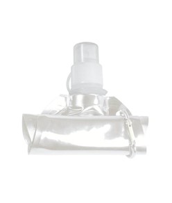 Borraccia in PE/PET BPA free ripiegabile (480ml), con moschettone Borraccia in PE/PET BPA free ripiegabile (480ml), con moschettone