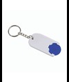 Portachiavi in plastica con gettone per carrello della spesa
