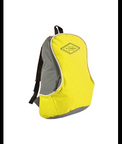 Zaino bicolore in poliestere 600D con spallacci imbottiti