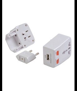 Adattatore prese universale, con ingresso USB