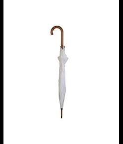 Ombrello automatico con fusto, puntale e manico in legno