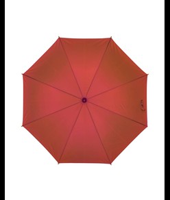 Ombrello automatico con fusto, puntale e manico in legno