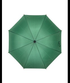 Ombrello automatico con fusto, puntale e manico in legno