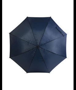 Ombrello automatico con fusto, puntale e manico in legno