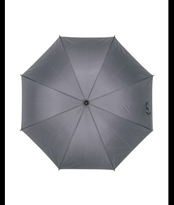 Ombrello automatico con fusto, puntale e manico in legno