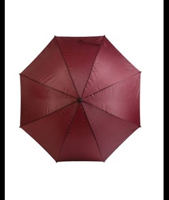 Ombrello automatico con fusto, puntale e manico in legno