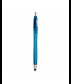Penna a scatto in plastica con gommino per touch screen