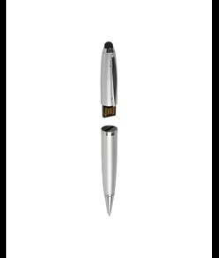 Penna a sfera in plastica inchiostro nero con chiavetta USB 4 Gb e touch screen