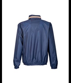 Giacca impermeabile in poliestere con cappuccio a scomparsa, 2 tasche frontali, richi