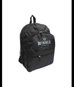 Zaino in poliestere 600D con 6 tasche di cui due laterali retinate