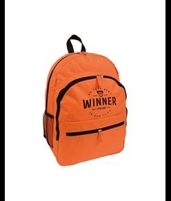 Zaino in poliestere 600D con 6 tasche di cui due laterali retinate