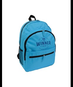 Zaino in poliestere 600D con 6 tasche di cui due laterali retinate