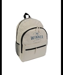 Zaino in poliestere 600D con 6 tasche di cui due laterali retinate