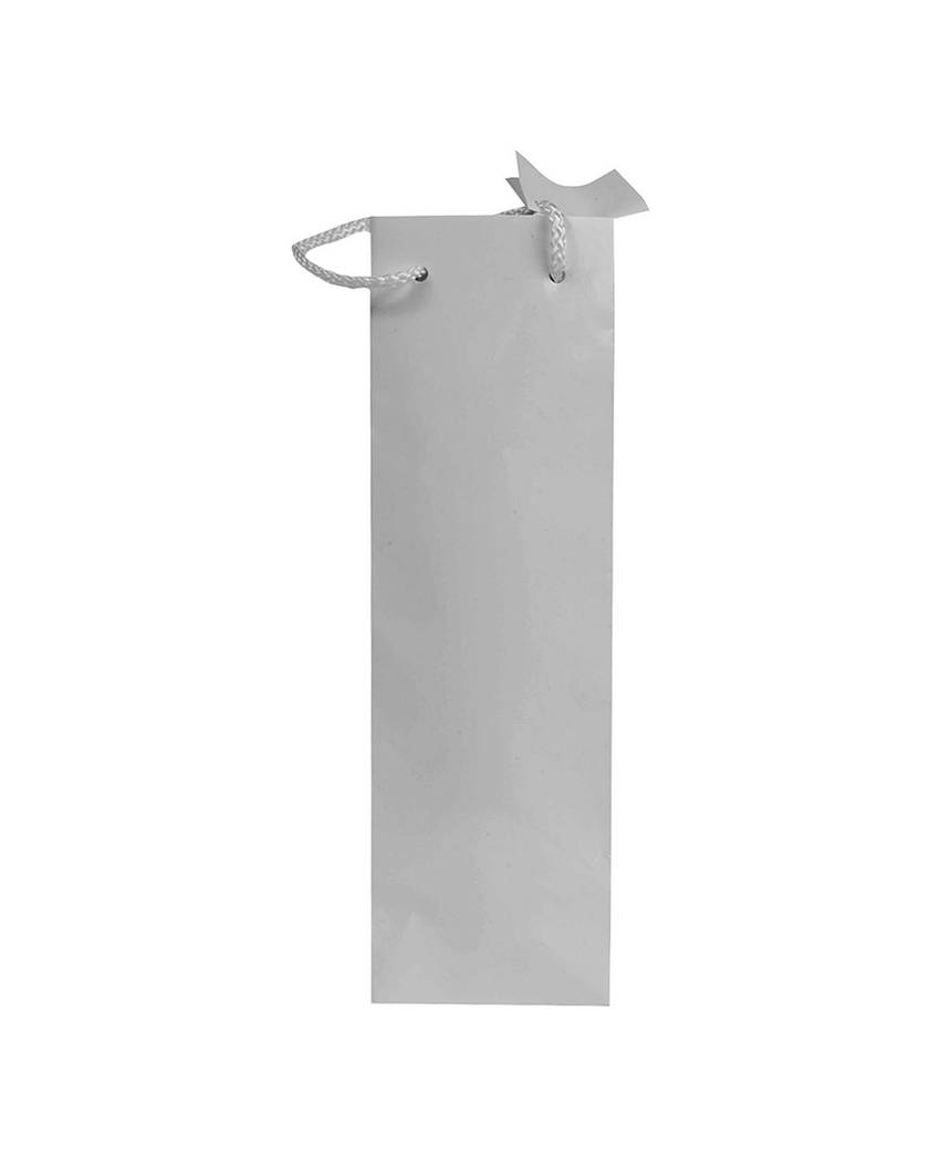 Shopper con soffietto porta bottiglia in carta laminata 157 g/m2 con rinforzo alla base Handle