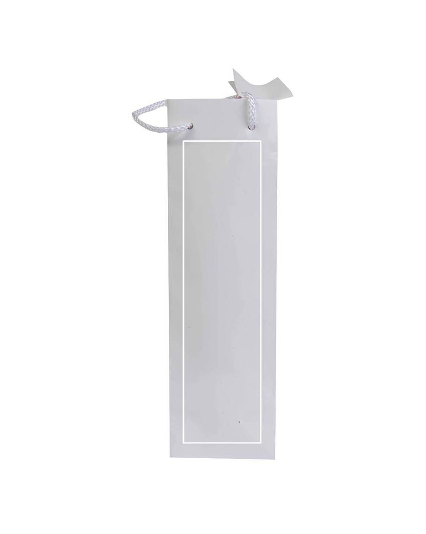 Shopper con soffietto porta bottiglia in carta laminata 157 g/m2 con rinforzo alla base Handle