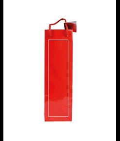 Shopper con soffietto porta bottiglia in carta laminata 157 g/m2 con rinforzo alla base Handle