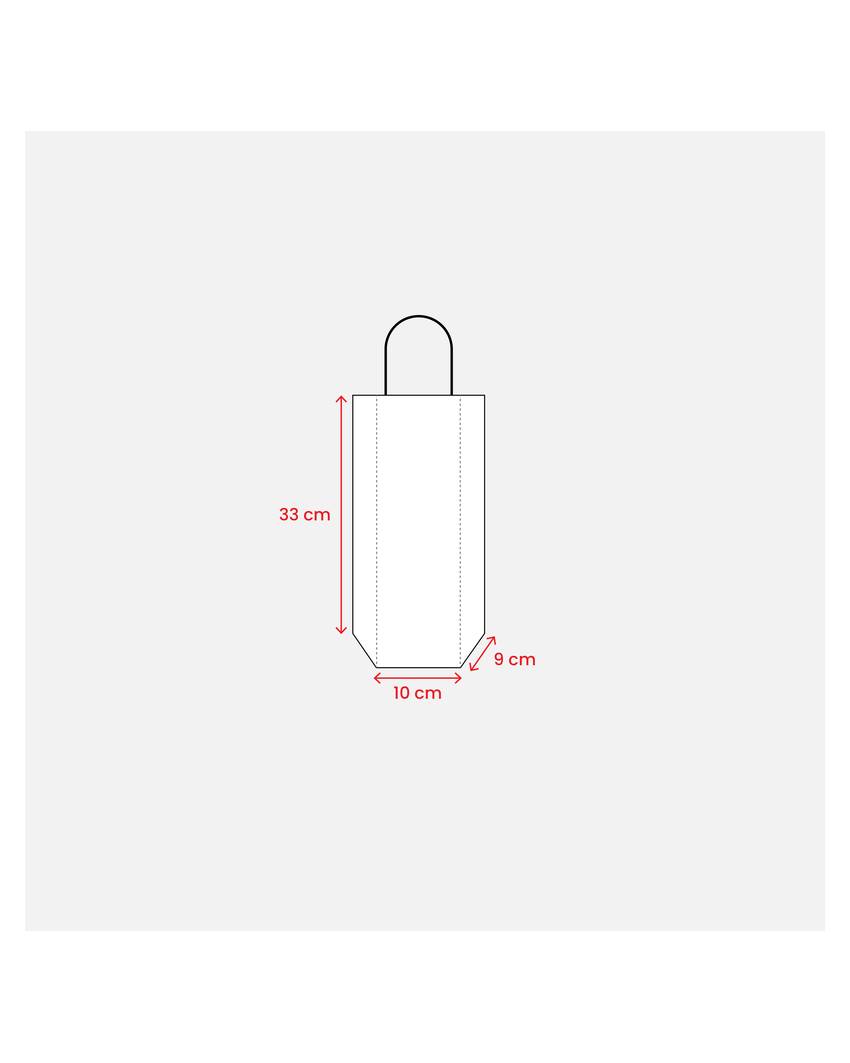 Shopper con soffietto porta bottiglia in carta laminata 157 g/m2 con rinforzo alla base Handle