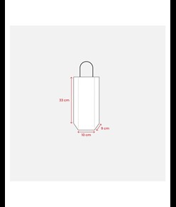Shopper con soffietto porta bottiglia in carta laminata 157 g/m2 con rinforzo alla base Handle